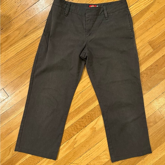 Vintage 90s–Y2K Dickies 875 Original Fit Cropped Work Pants | 30x22 | Black - Picture 2 of 5